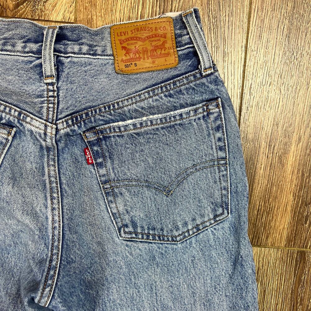 Levi's 501s Skinny white oak cone denim Jeans Selvedge - Picture 10 of 11